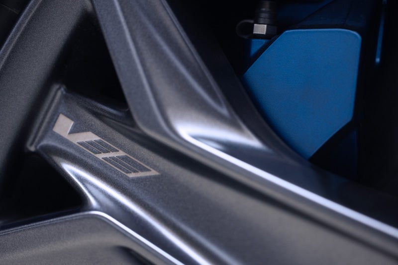 Close-up of the 2026 OPTIQ-V Brembo Performance Front Brakes | Jim Winter Cadillac in Jackson MI